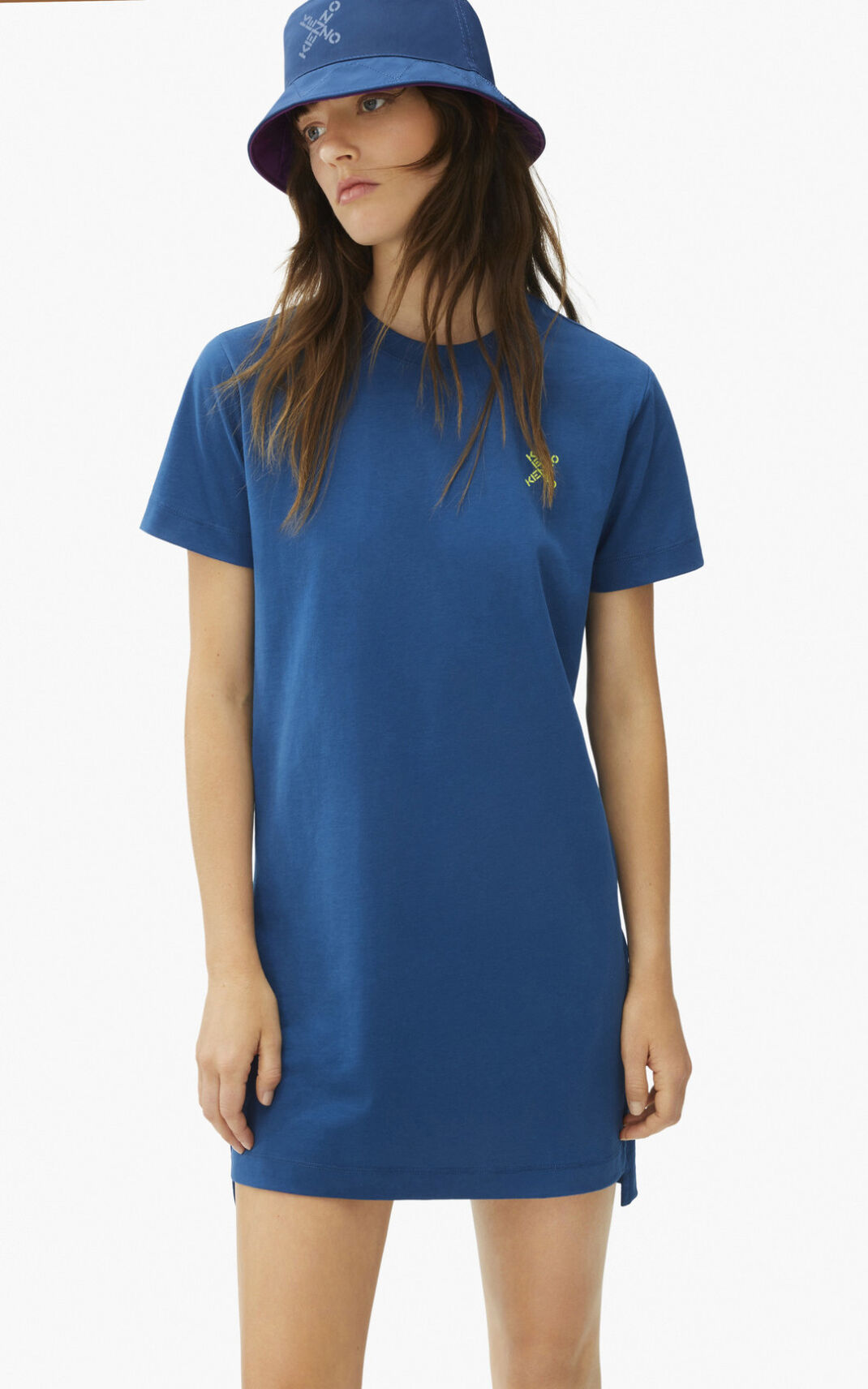 Kenzo Sport Little X t shirt Vestidos Mujer Azules Oscuro | 6134589-DL